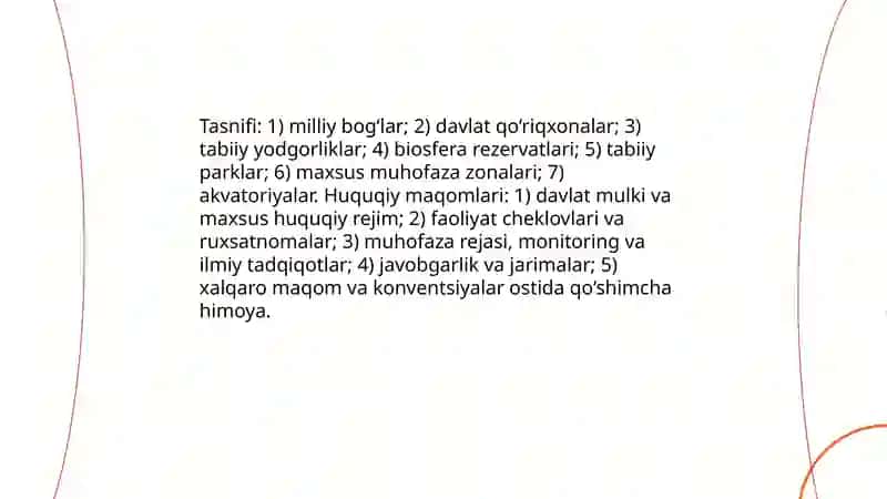 Muhofaza etiladigan tabiiy hududlarning huquqiy maqomi 4