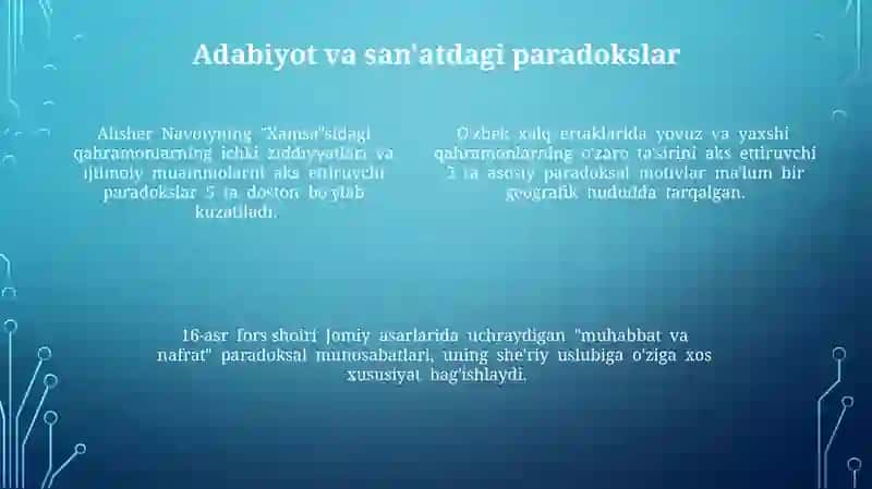 Paradokslar va sofizmlar haqida masalalar, ularning hayotga tatbiqi 4