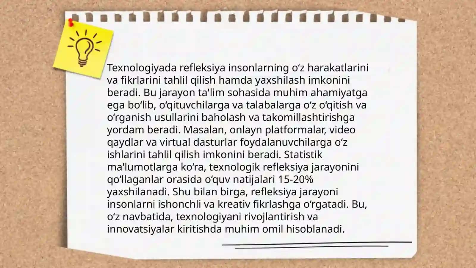 Texnologiyada refleksiya tushunchasi 4