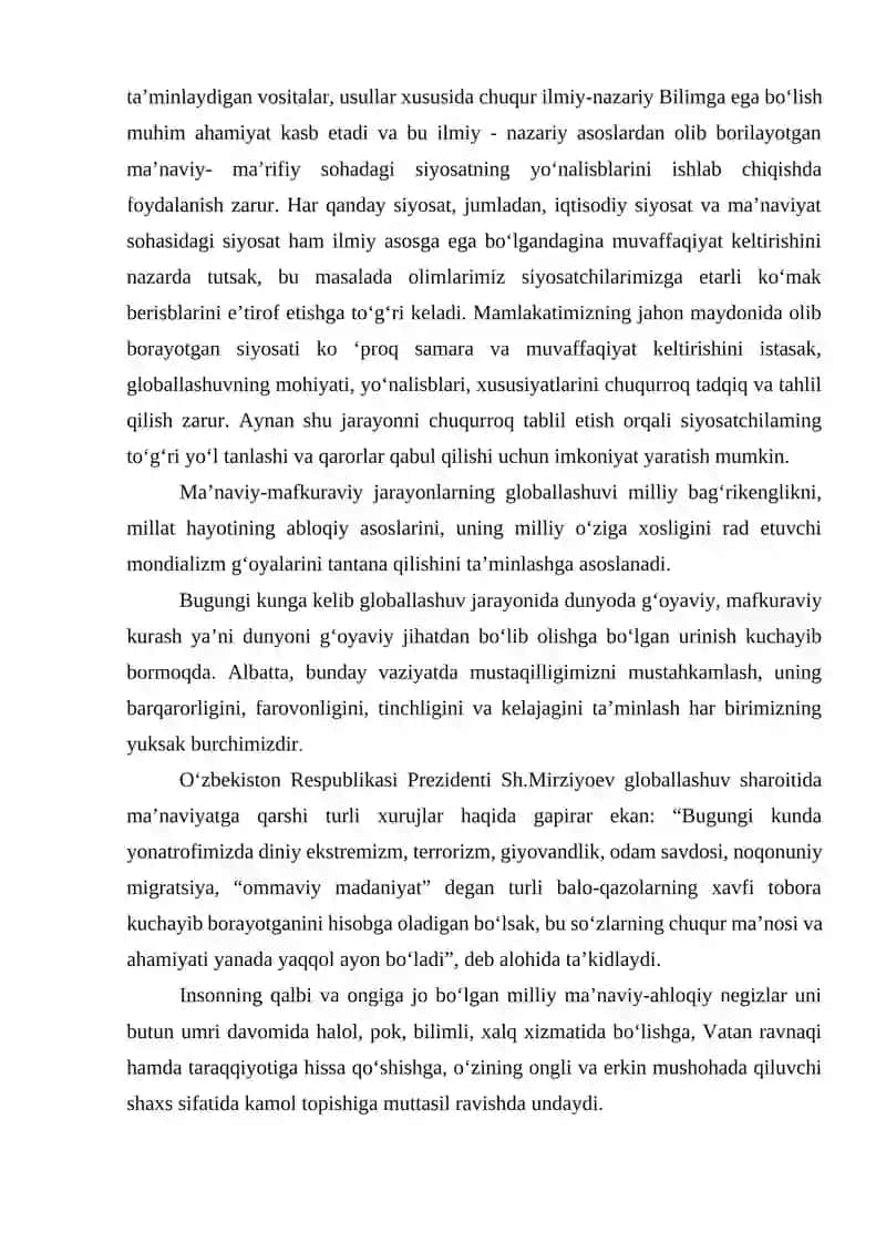 Globallashuv sharoitida turli xil mafkuraviy ko‘rinishlar 4