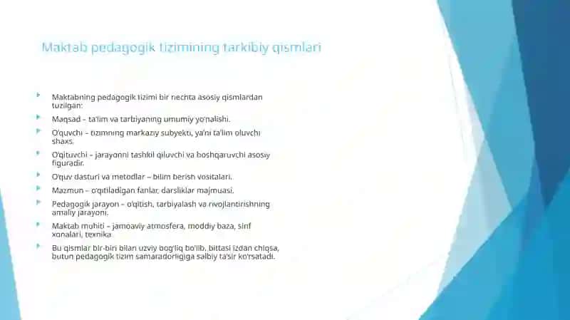 Maktab – pedagogik tizim sifatida 4