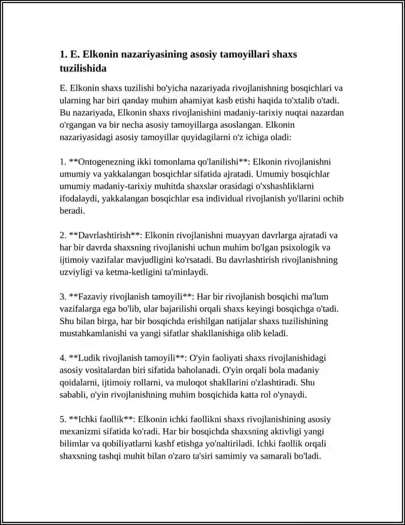 E.ELKONIN BO'YICHA SHAXS TARRAQIYOTINING TUZILISHI 4