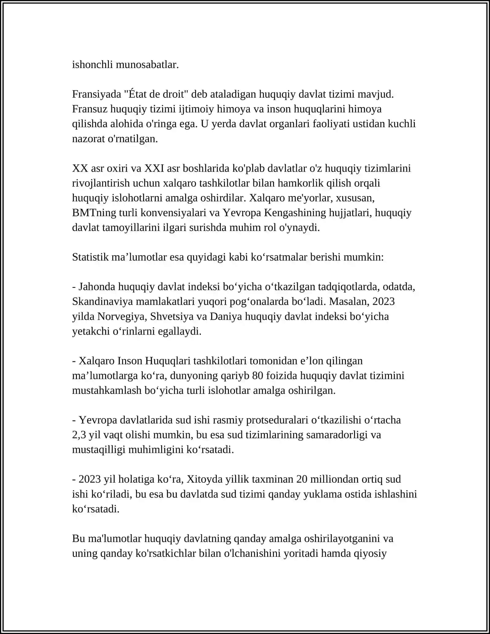 MUSTAQIL ISH Mavzu: HUQUQ VA DAVLAT NAZARIYASINING UMUMIY TA'LIMOTLARI 4