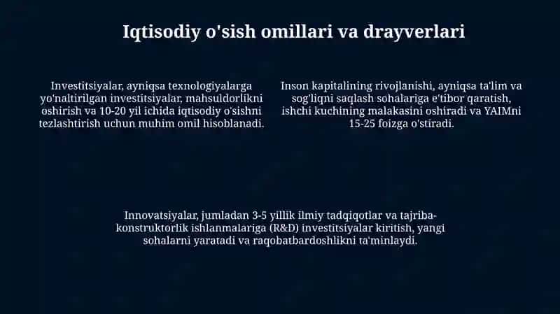 Iqtisodiyo'sish va milliy boylikning asosiy omillari 4