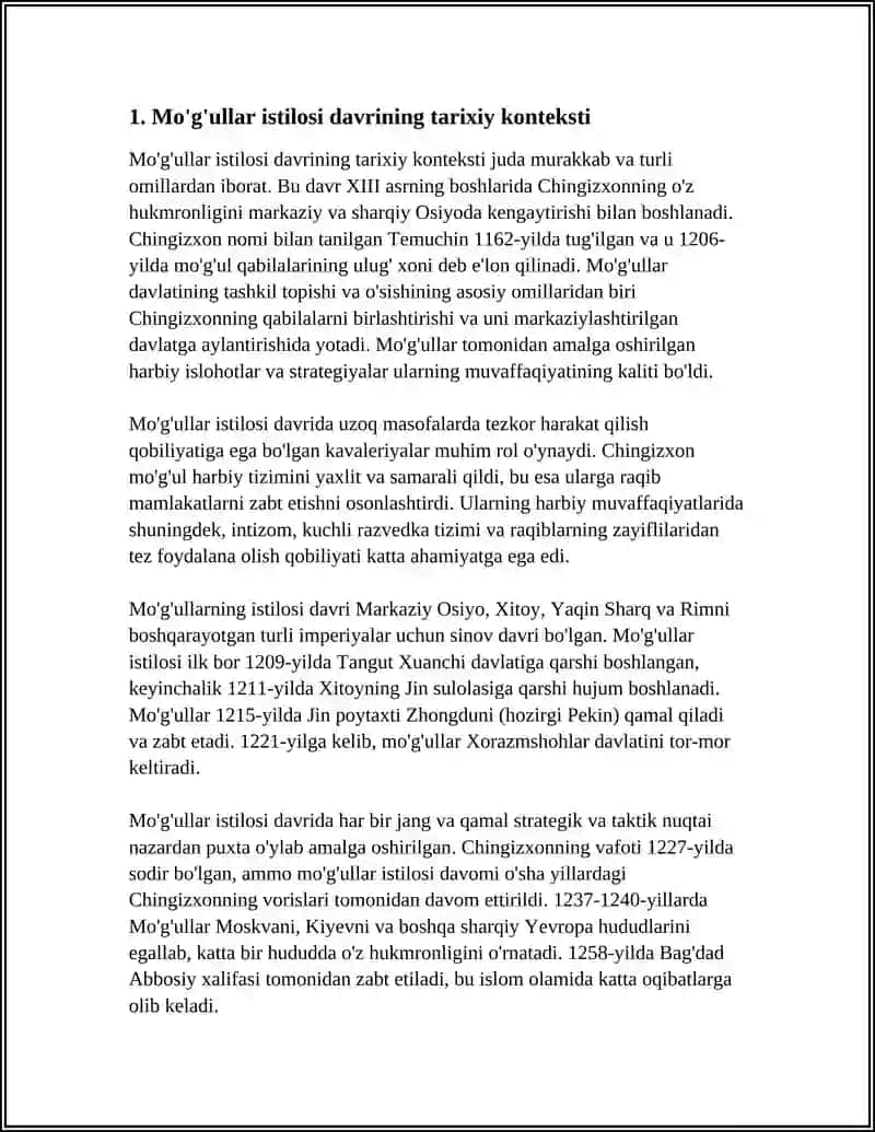 MO‘G‘ULLAR ISTILOSI DAVRI ADABIYOTI 4