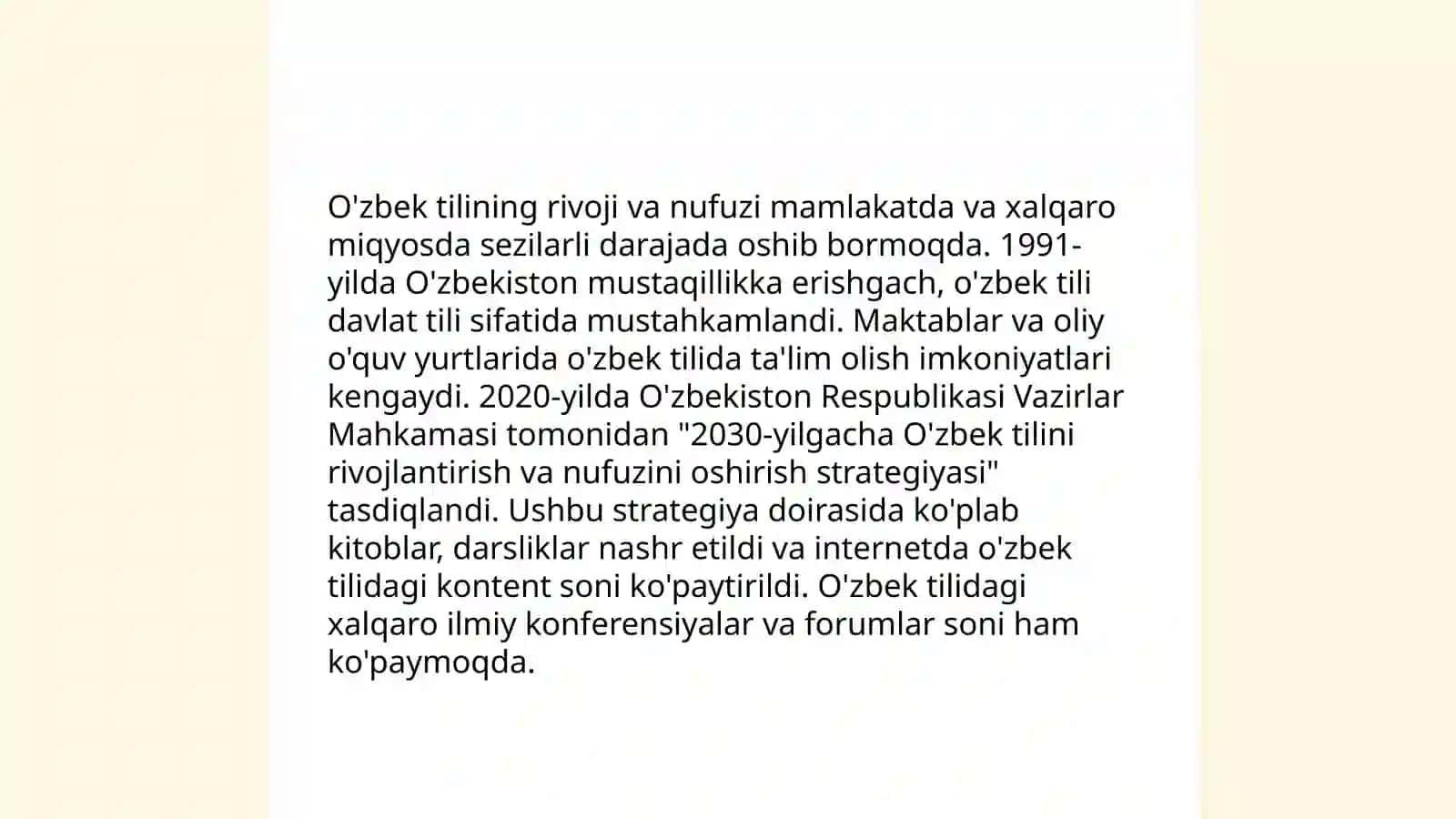 Yangi O'zbekistonda amalga oshirilayotgan ma'naviy o'zgarishlar 4