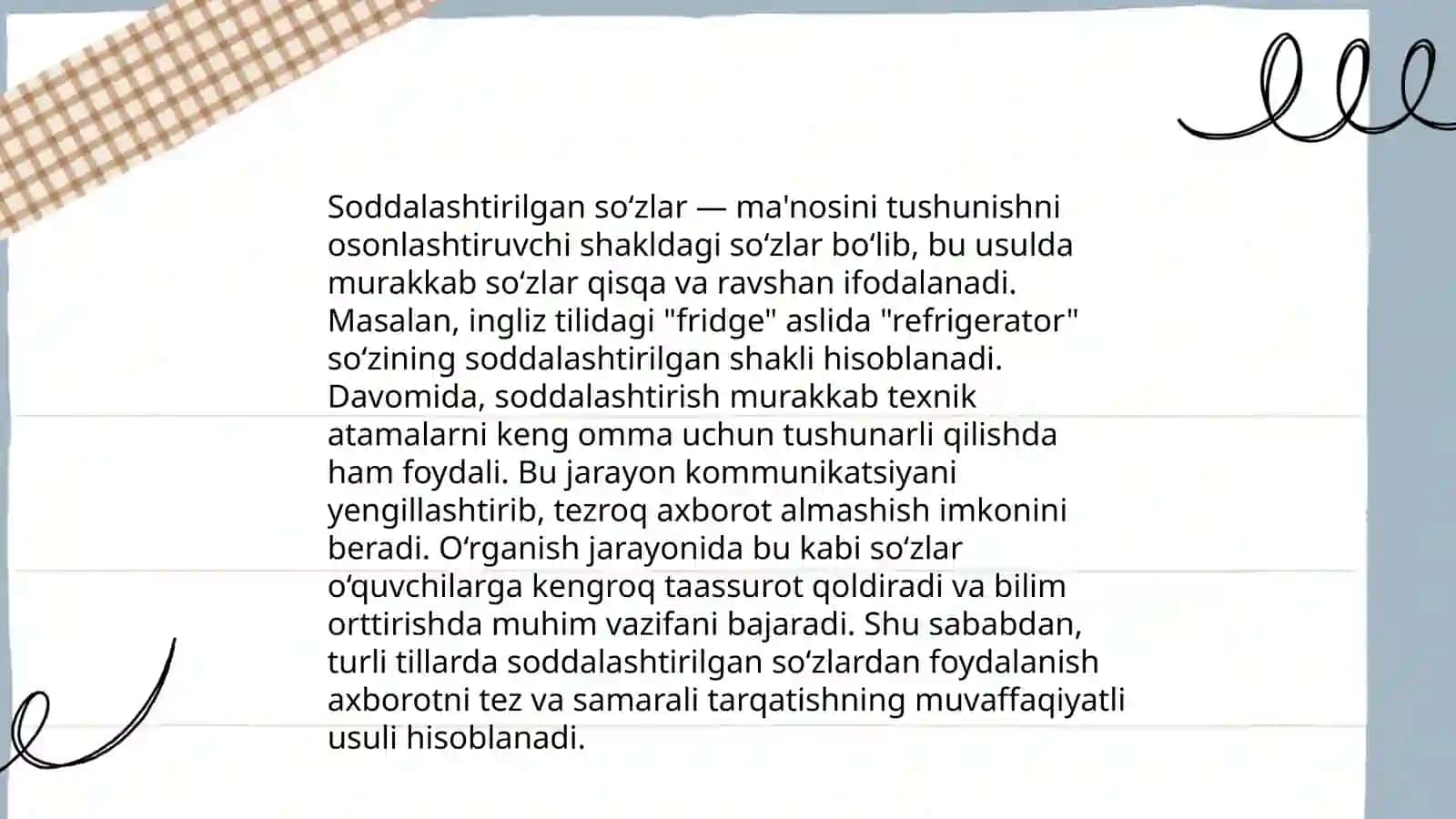 Sõzlarning shakl va mano munosabatiga kõra turlari 4
