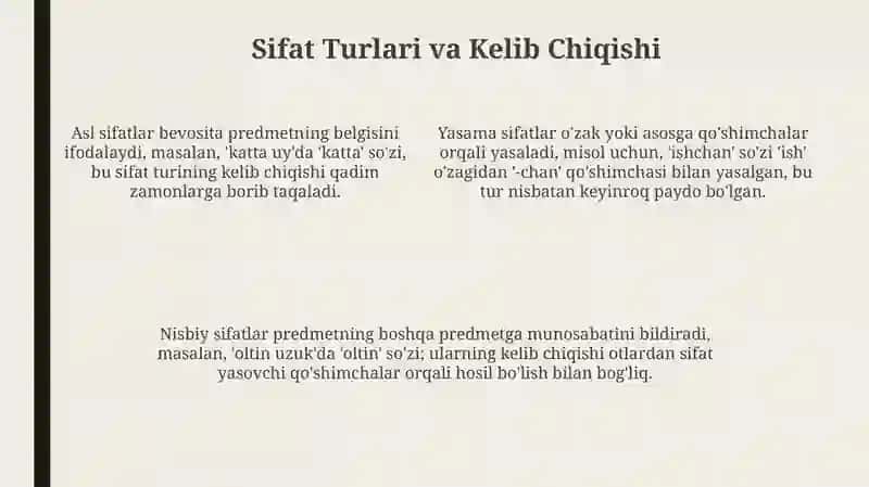Sifat so'z turkumi 4