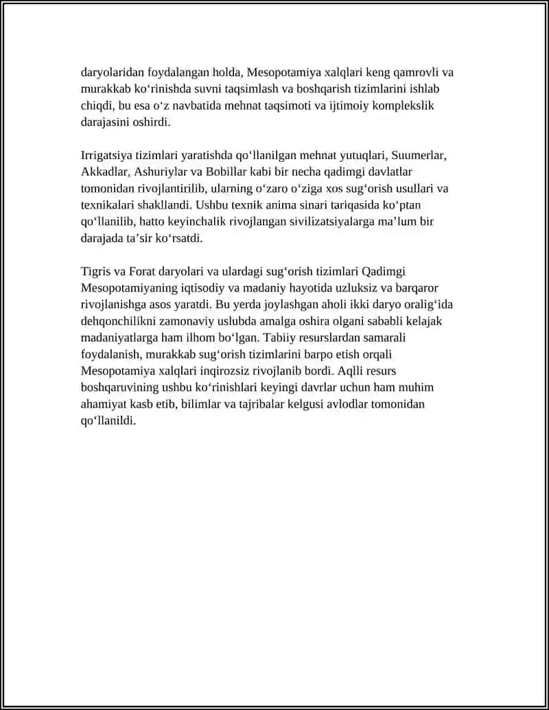 QADIMGI MESAPATAMIYA MADANYATI 4