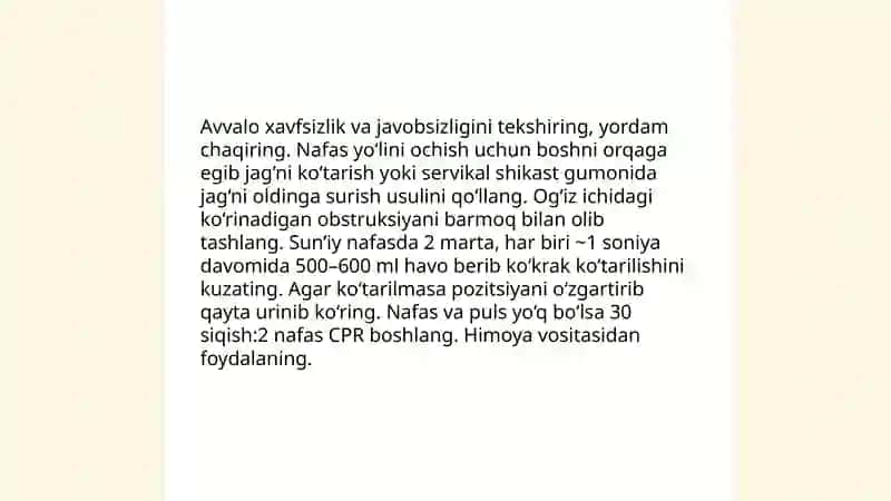 Favqulodda vaziyatlarda birinchi tez tibbiy yordam 4
