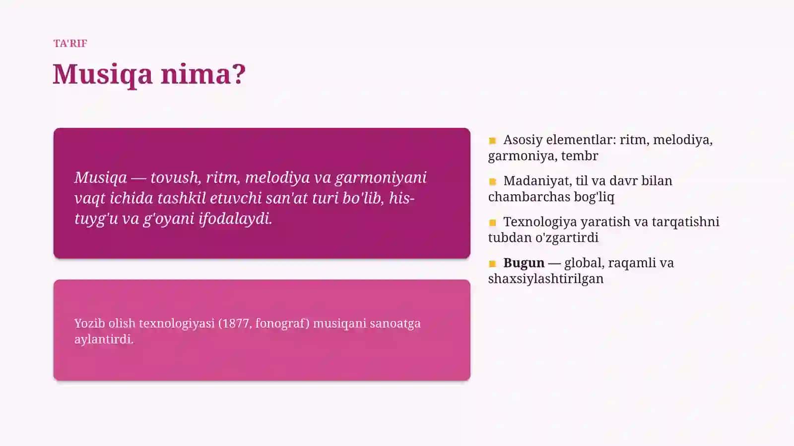 Zamonaviy musiqa 4