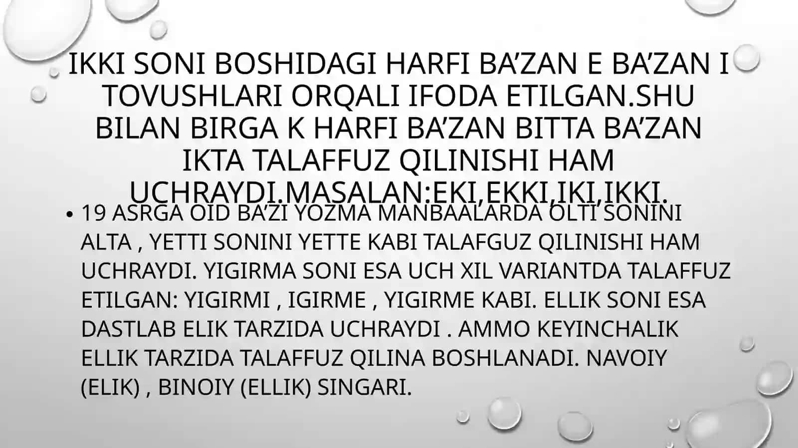 Eski o’zbek tilida sonlarning ifodalanish shakllari va turlari 4