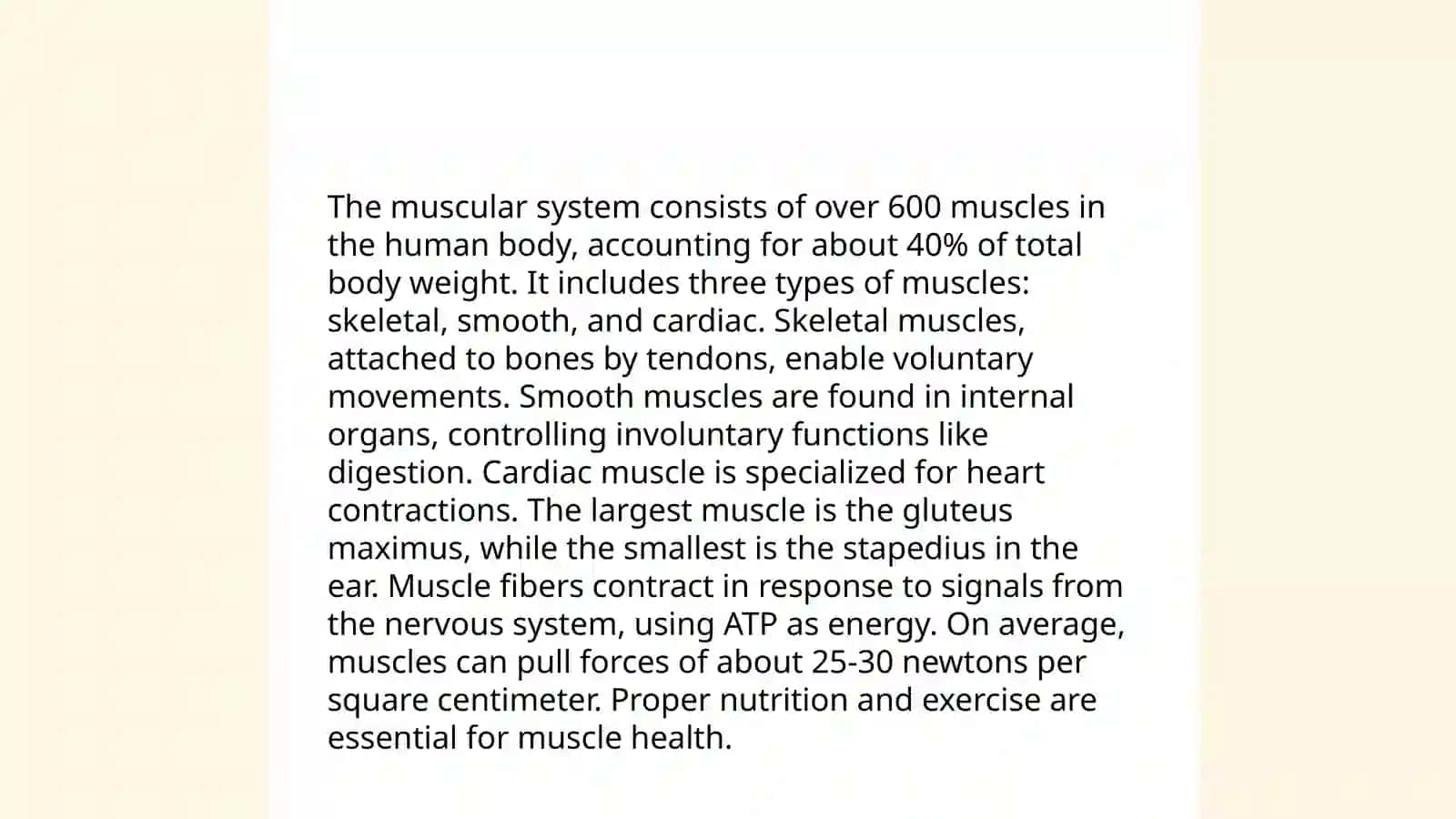 Presentation: Human body 4