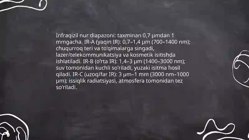 Ultrabinafsha va infraqizil nurlar 4