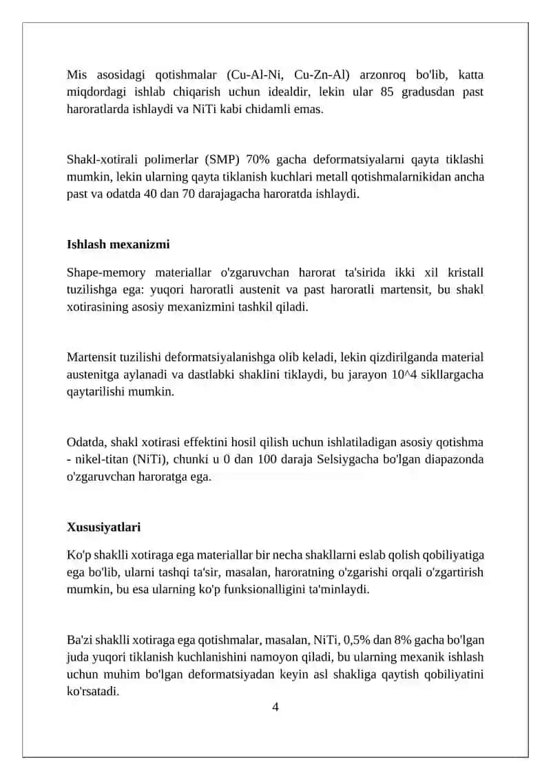 shaklini eslab qoladigan materiallar 4