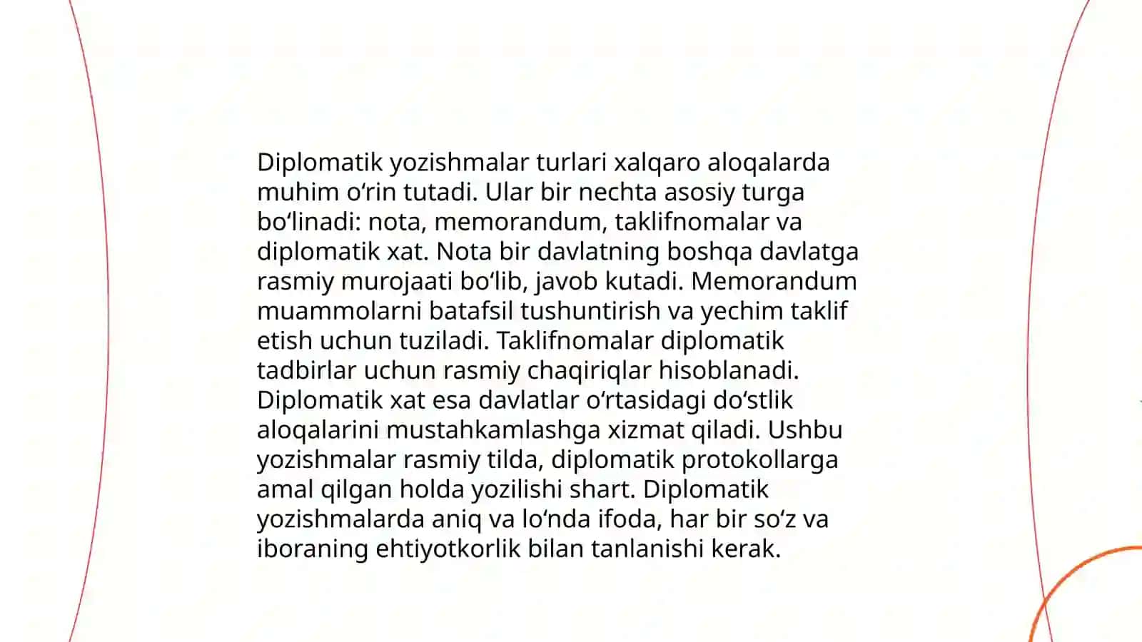 Diplomatik yozishmalar asosiy tamoyillar va amaliyot 4