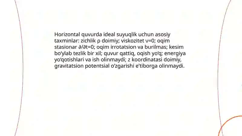 Elementar oqim naychasi D.Bernuli 4