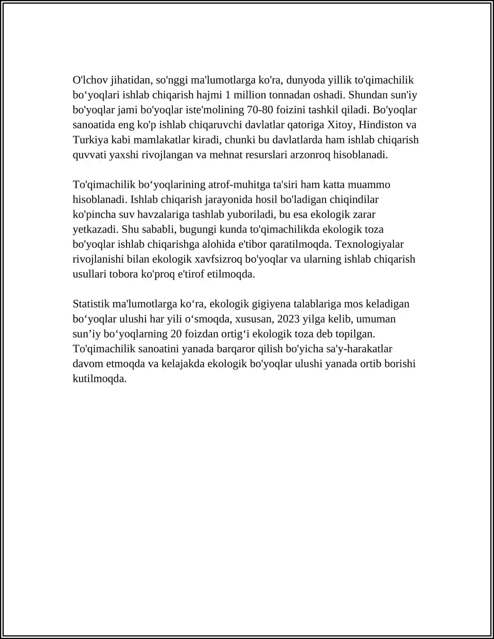 TÒQIMACHILIK USULLARINI NO'ANANAVIY USULDA BÒYASH 4