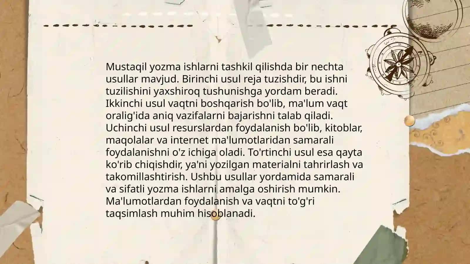Ona tili darslarida mustaqil ishlarni tashkil qilish 4