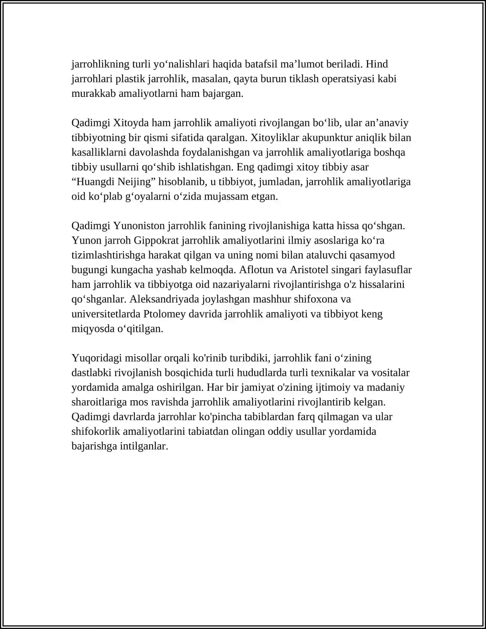 XIRURGIYA FANINING RIVOJLANISH TARIXI 4