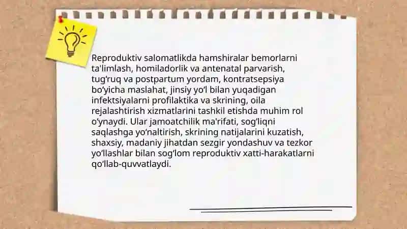 Reproduktiv salomatlikning valcologik tamoyillari 4