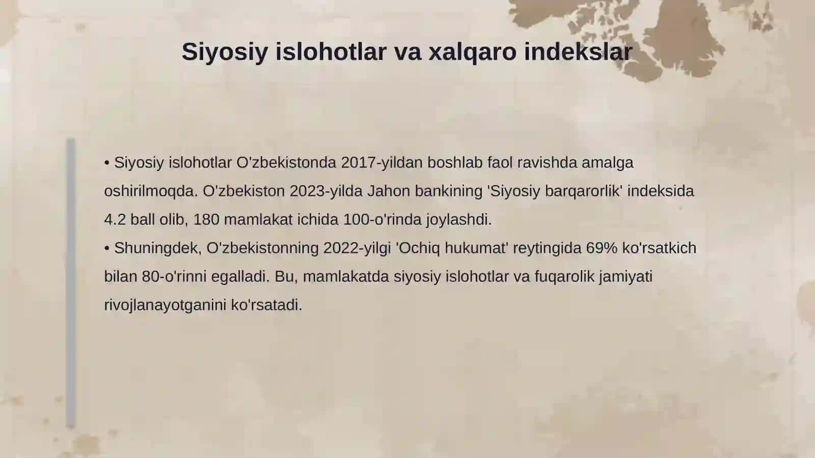 Ijtimoiy o'zgarishlarning xalqaro reytinglarda aks etishi 4
