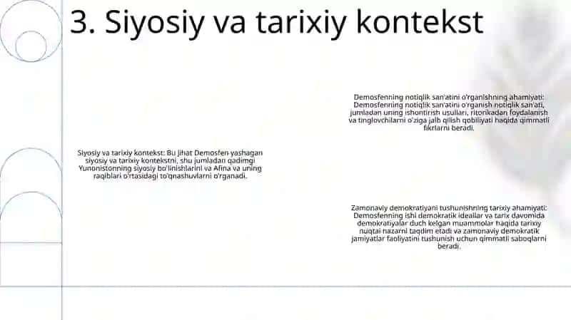 Demosfen Notiqlik Faoliyatini OʻRganishning Ahamiyati 4
