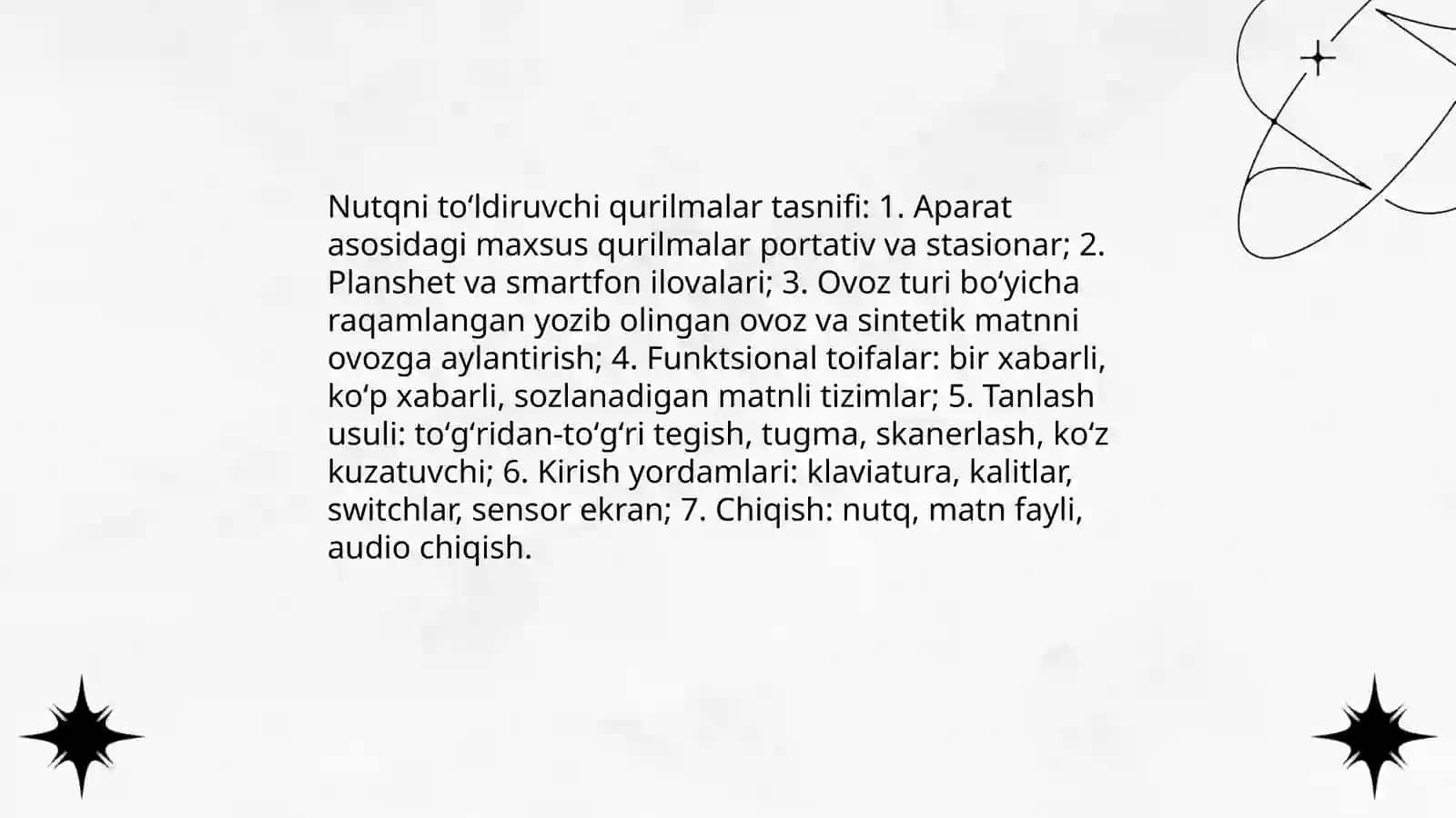 Assistiv vositalar tasnifi 4