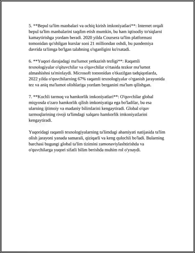 Ta'limda raqamli texnologiyalarning ahamiyati 4