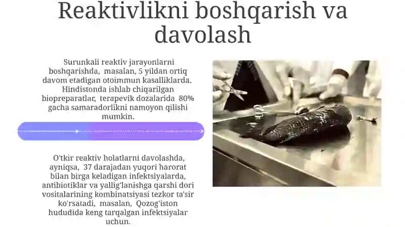 Patologiyada reaktivlikning o'rni 4