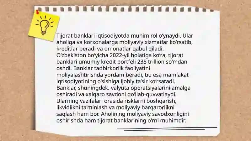 O'zbekiston Respublikasi bank tizimi va boshga kredit muassasalari 4