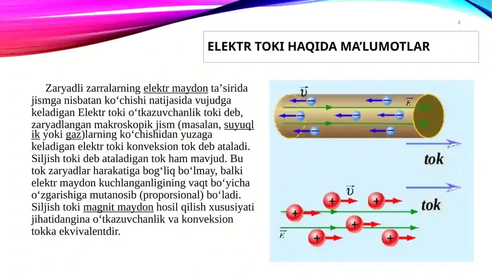 Elektr toki fizika 4
