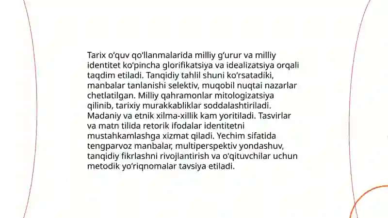 Tarix faniga doir yaratilgan oʻquv qoʻllanmalarning tanqidiy tahlili 4