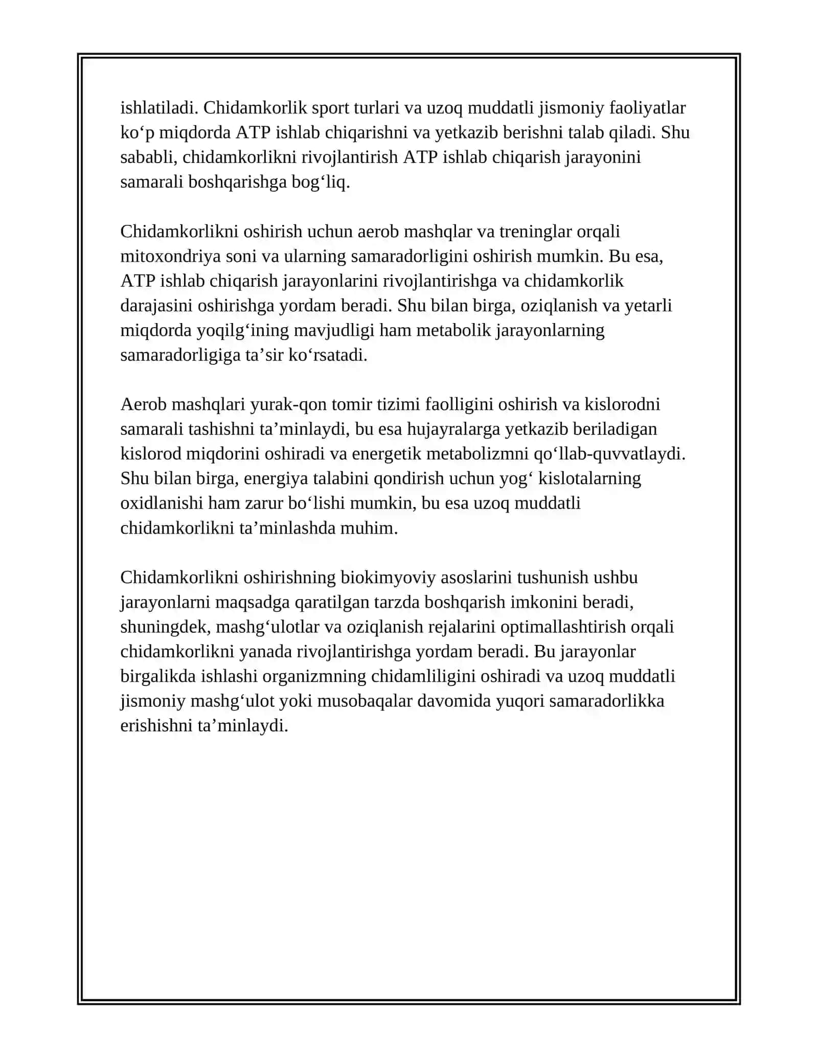 CHIDAMKORLIKNING BIOKIMYOVIY ASOSLARI VA ULARNING RIVOJLANTIRISH USULLARI 4