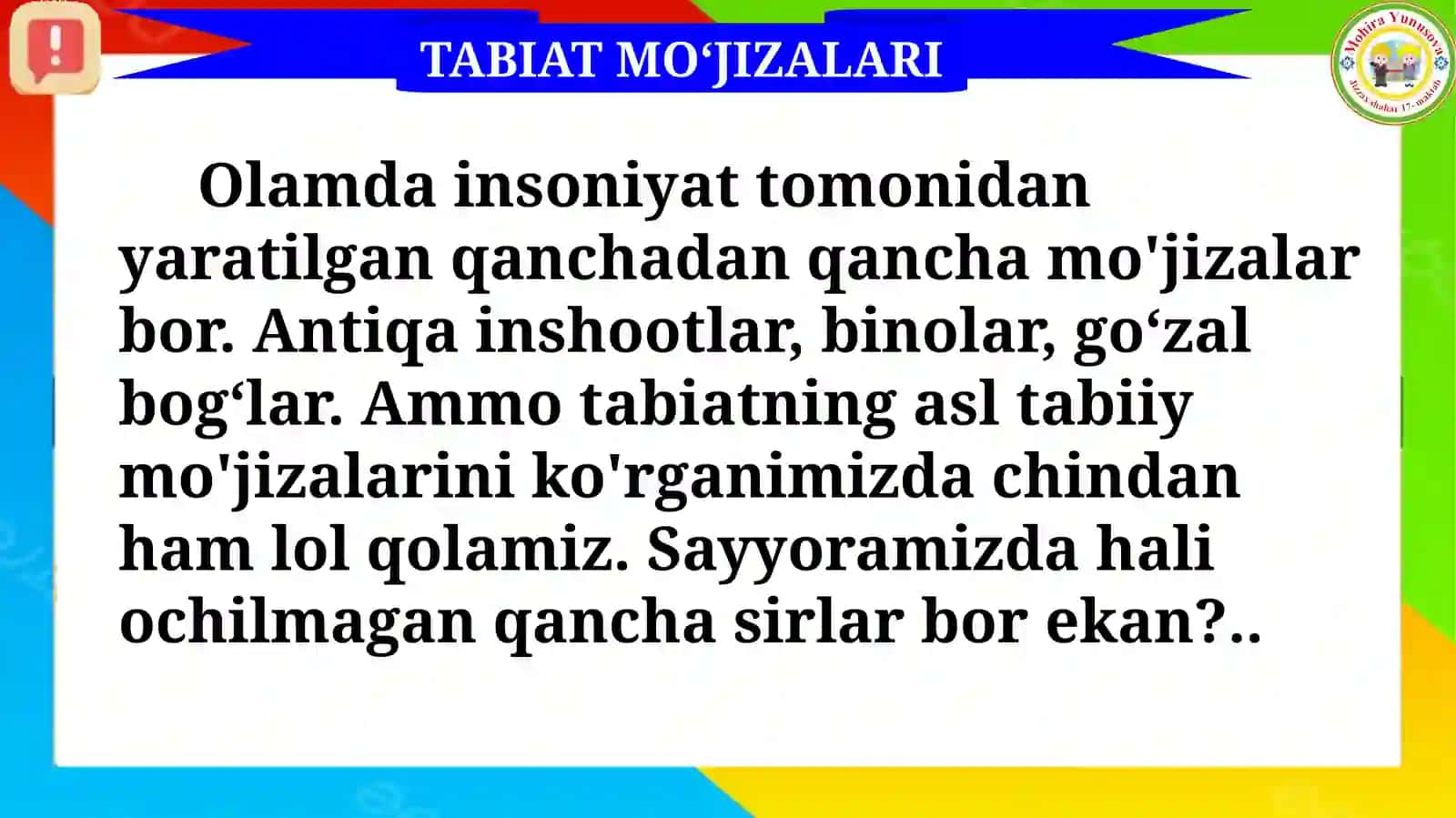 Tabiat Mo‘jizalari 4