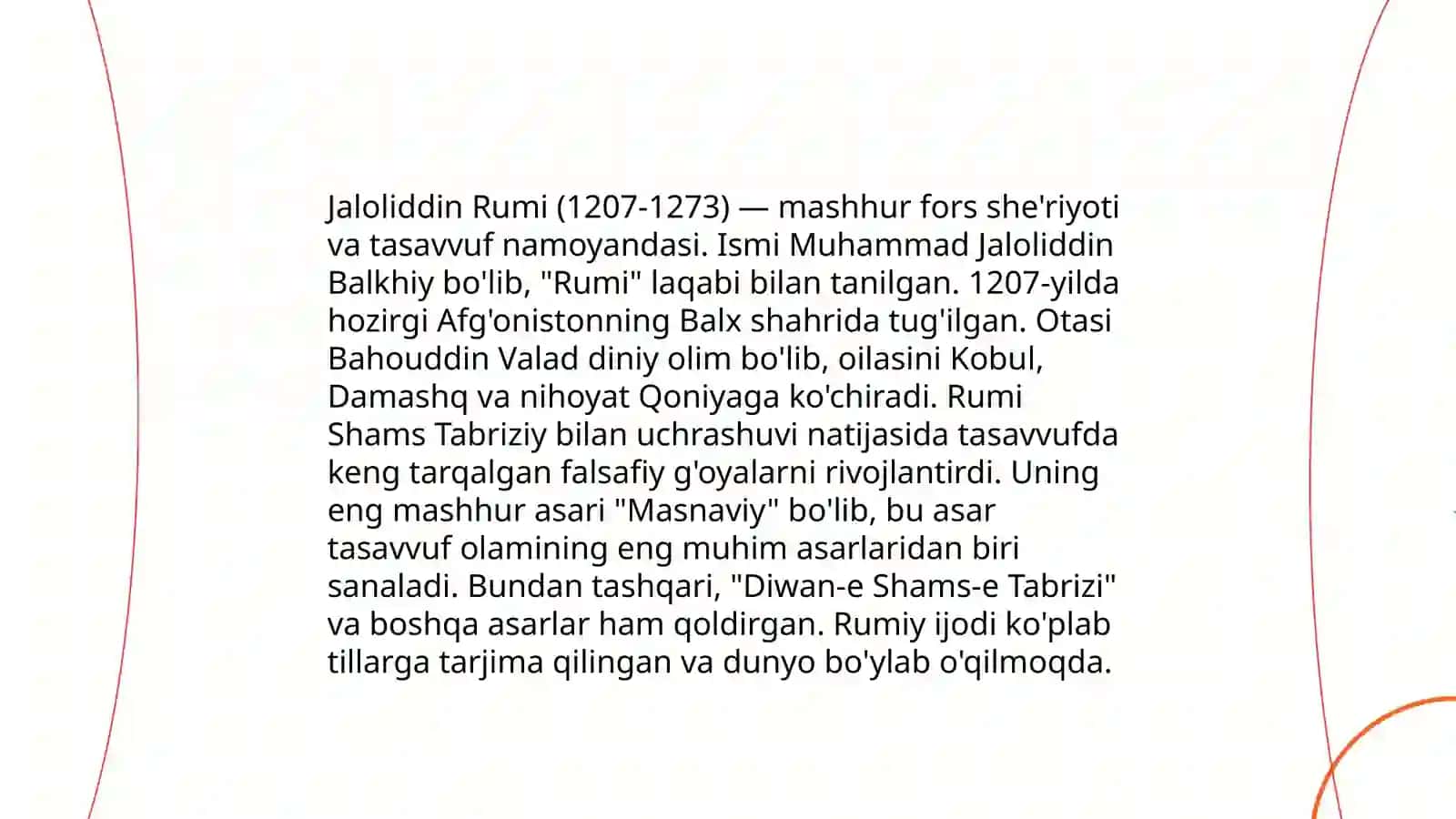 Jaloliddin Rumiyning "Ovchi va lochin" rivoyatining mohiyati va uning tarbiyaviy ahamiyatini tahlil etish 4