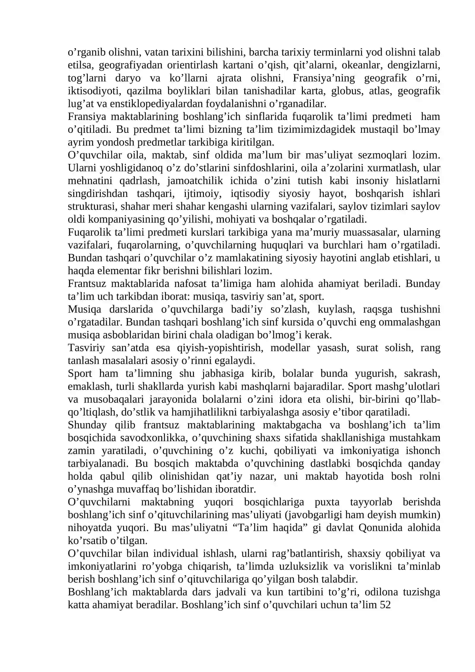Fransiyada ta’limning amalga oshirilishi 4