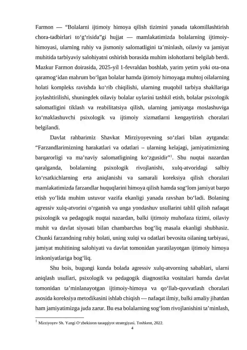 Bolada agressiv xulq-atvor sabablar, diagnostika va korreksiya usullari 4