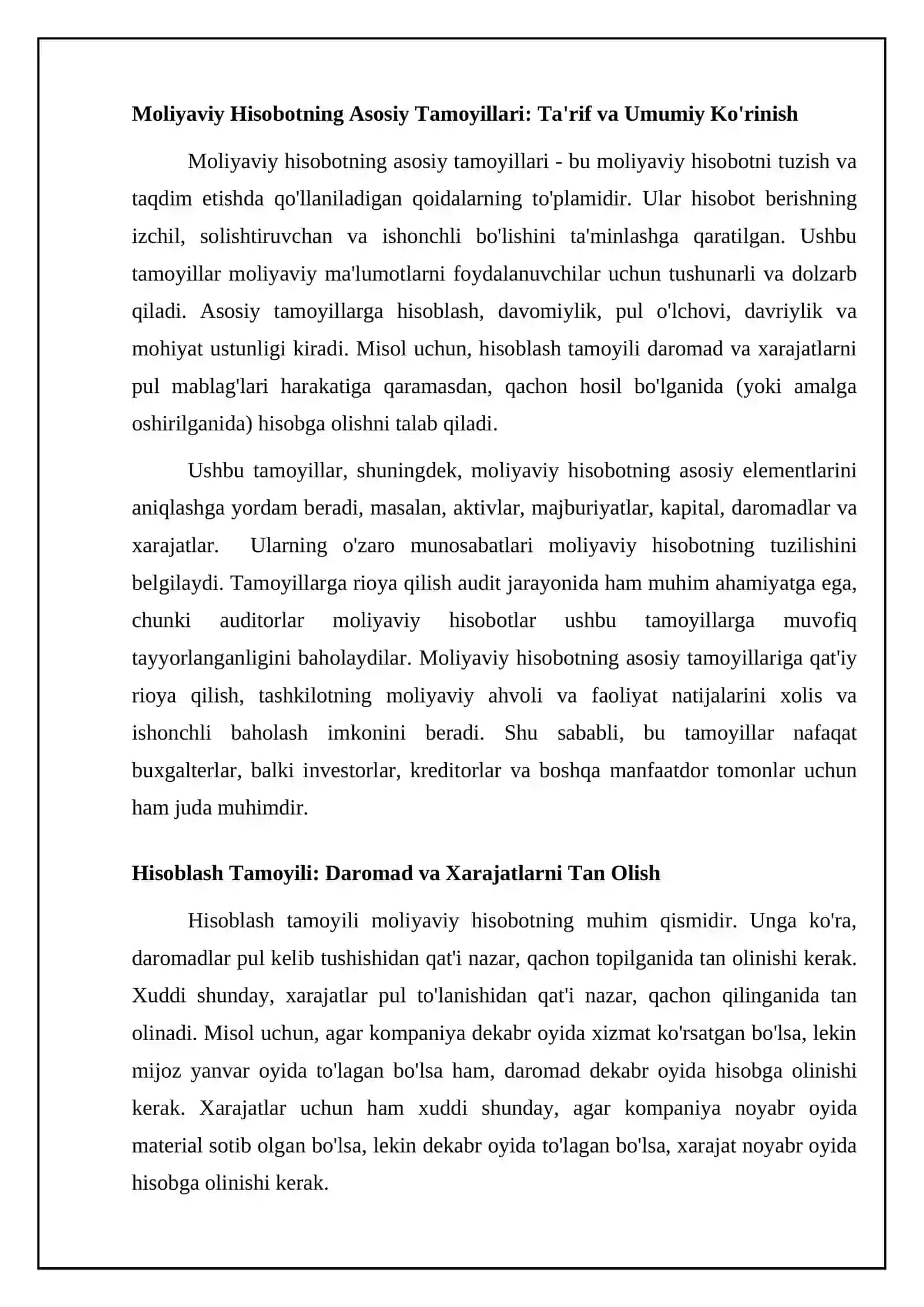 Moliyaviy hisobning umumiy fundamental qoidalarini tahlili 4