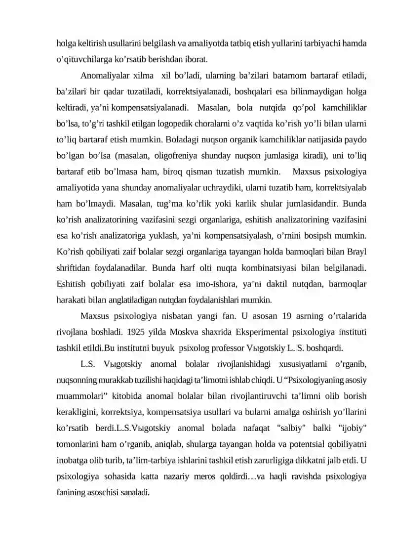 MAXSUS PSIXOLOGIYANING PREDMETI VA VAZIFALARI 4
