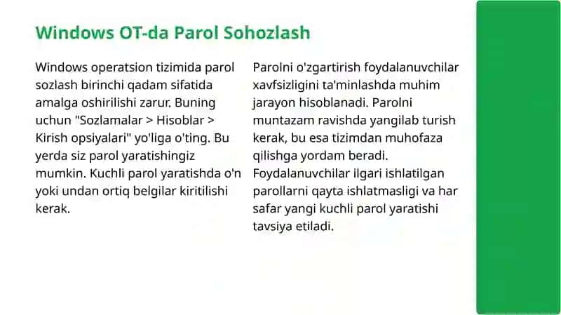 Windows OT-da Tayyorlash 4