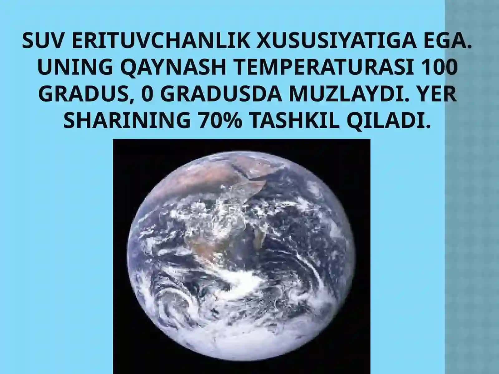 Suvning tuzilishi, xususiyatlari va biologik funksiyasi 4