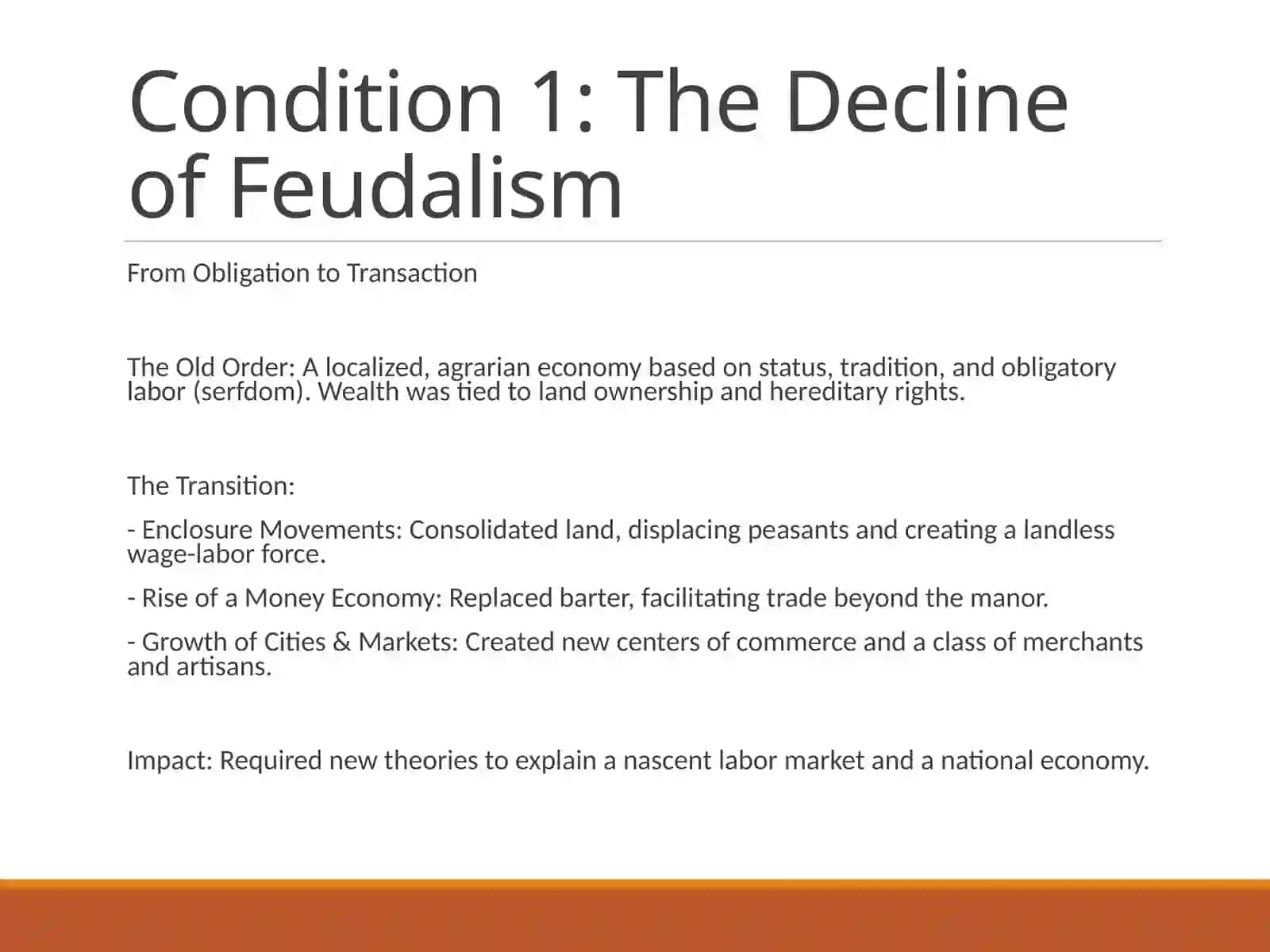 The Genesis of Classical Economics 4