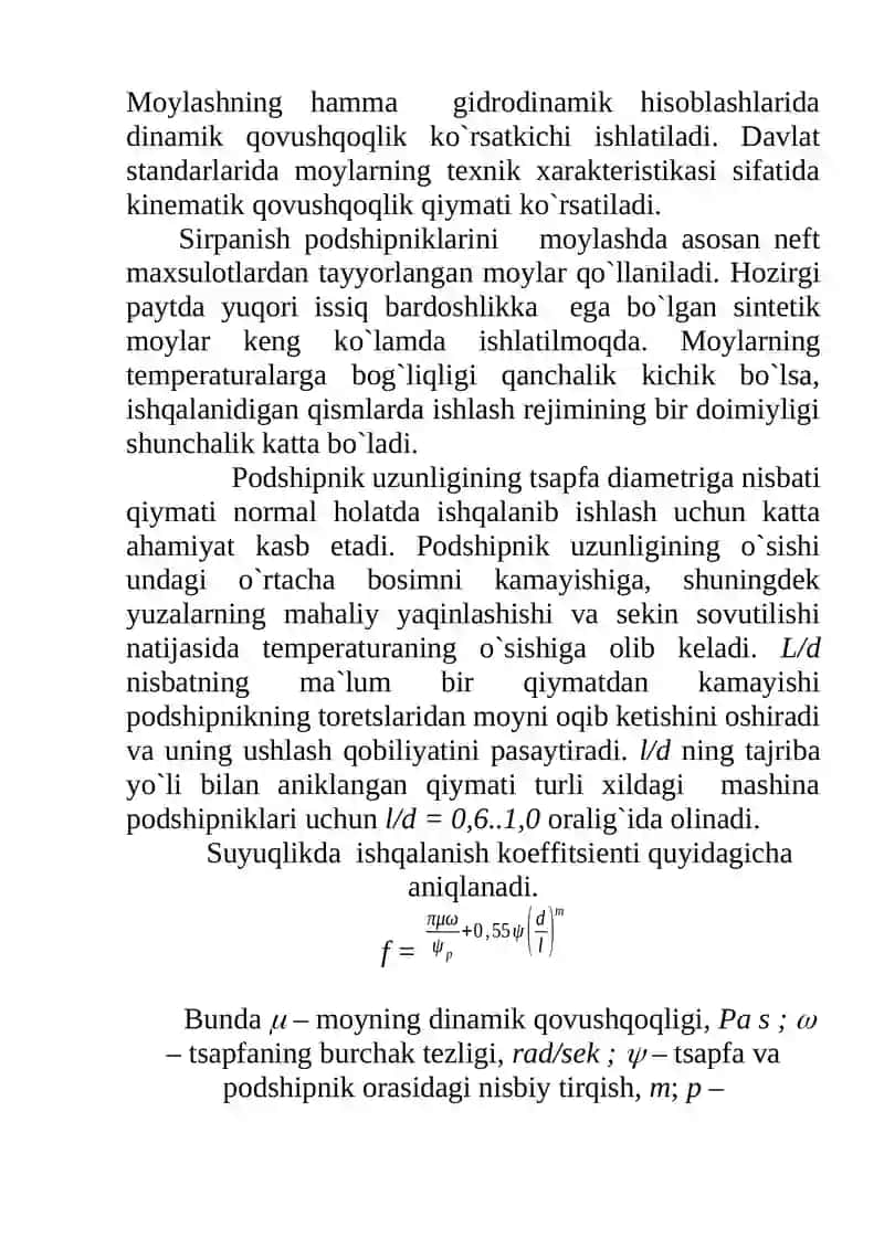 TAJRIBA ISHI SIRPANISH PODSHIPNIKLARNI SINASH 4