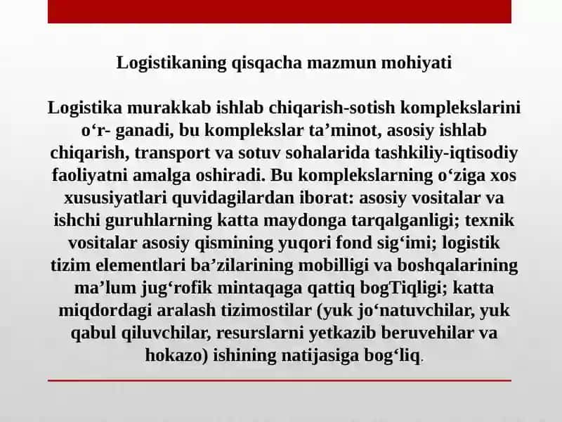 LOGISTIKA KONSEPSIYASI EVOLUTSIYASI 4