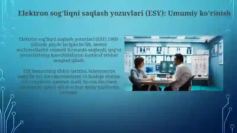 Elektron tibbiy kartalar ma'lumotlarni tahlil qilish 4
