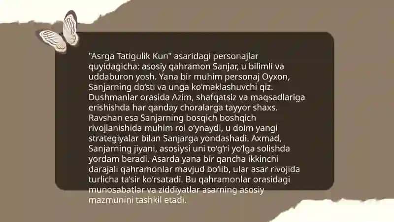 Asrga Tatigulik Kun: Asar Tarixi 4