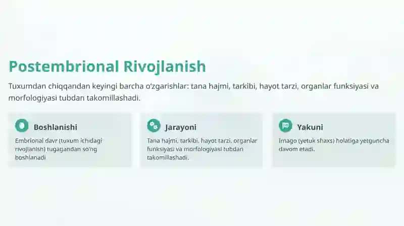 Postembrional rivojlanish 4