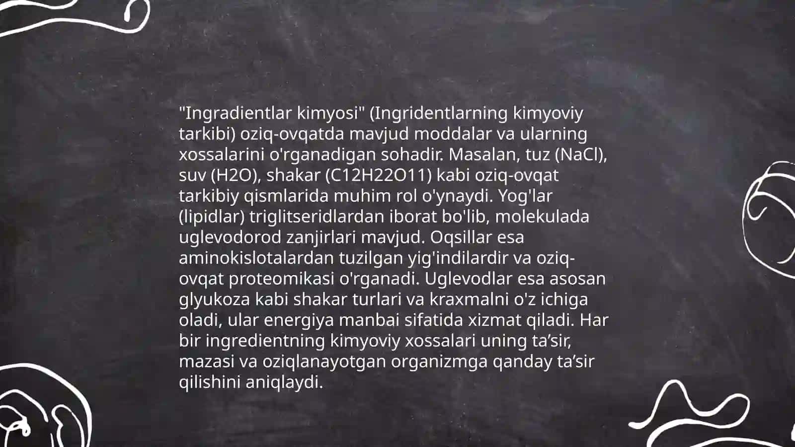 Ozuqa qo'shimchalari tasnifi 4