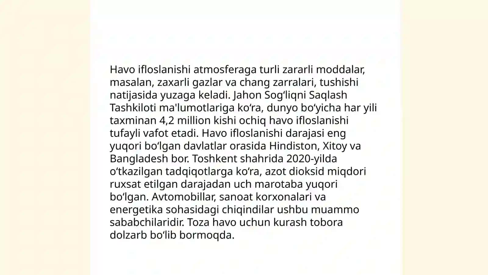 Ekologiya va tabiatni asrash 4